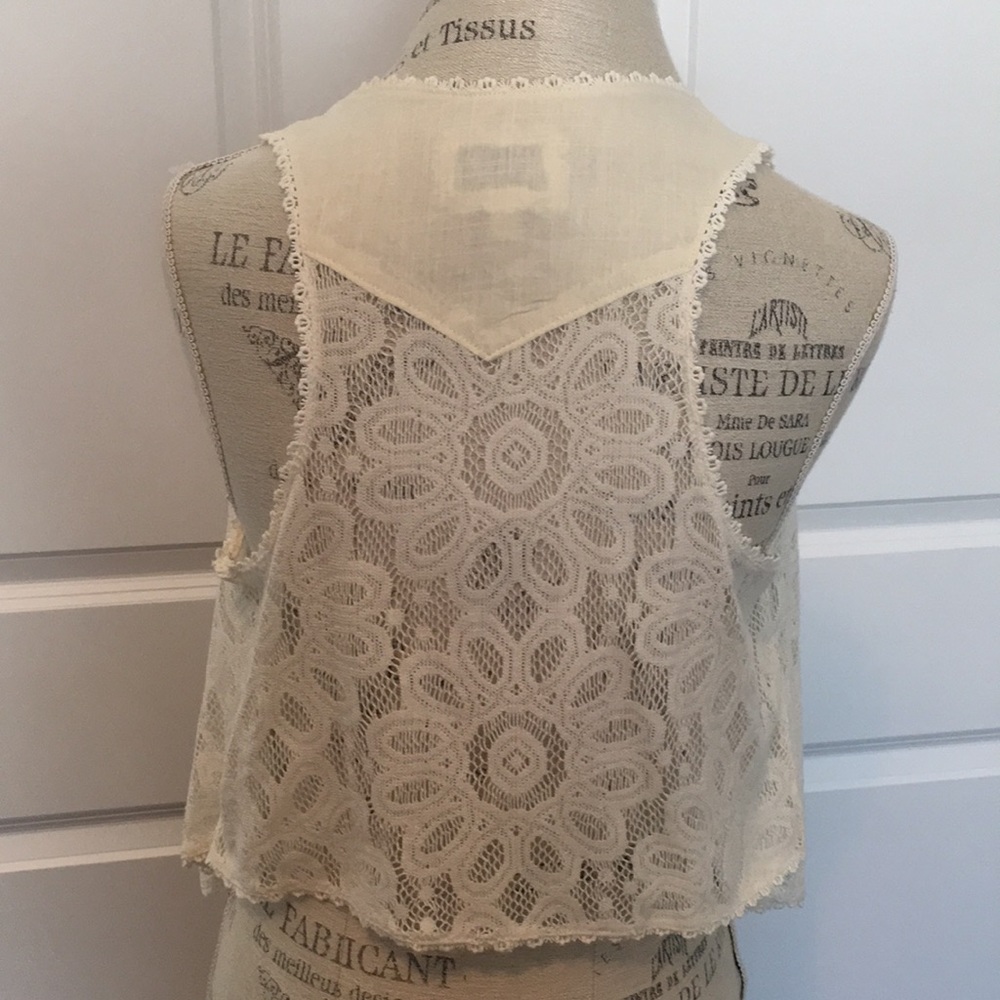 Lace Vest Medium Drapey